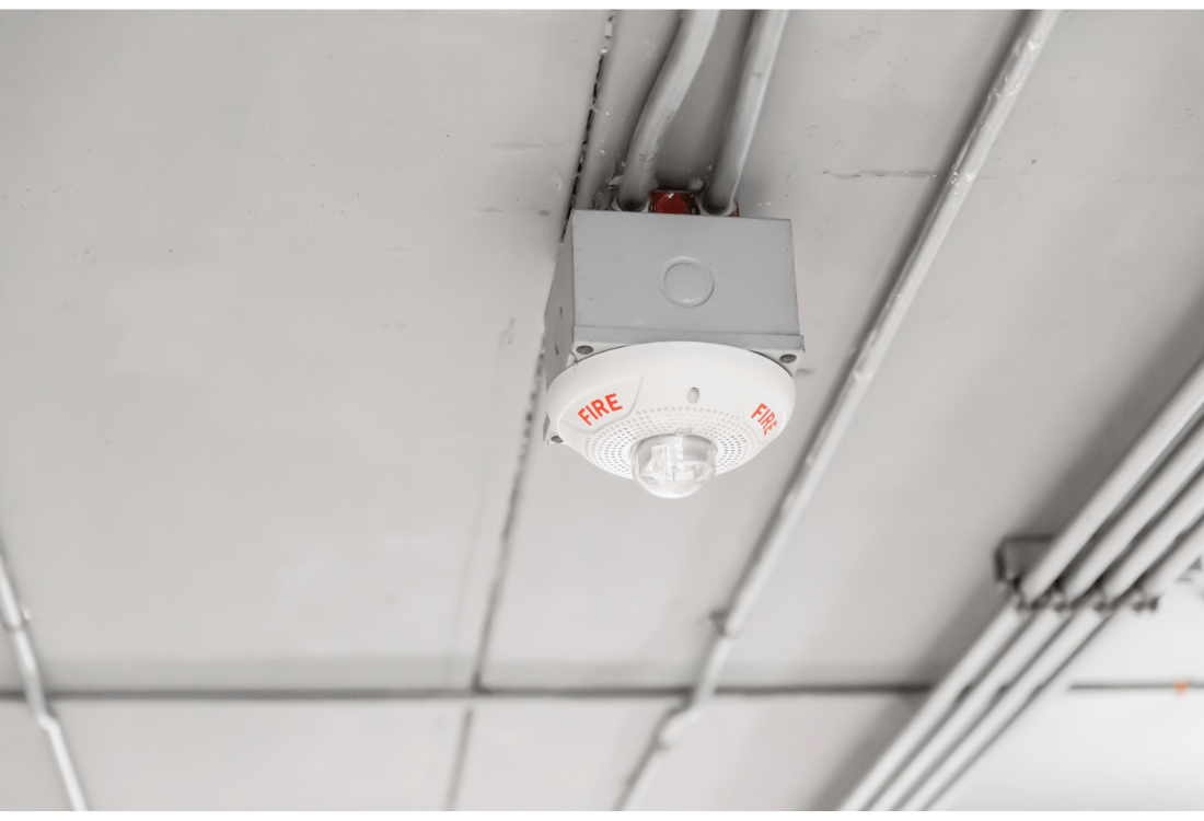 A fire alarm chosen to fit the needs of a commercial building 